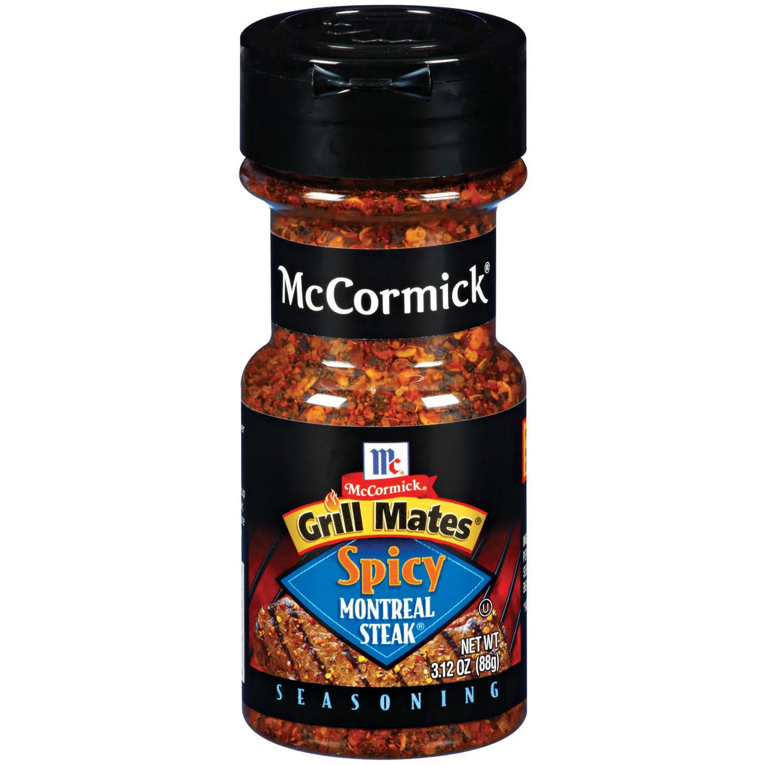 (2 Pack) McCormick Grill Mates Spicy Montreal Steak Seasoning, 3.12 Oz ...