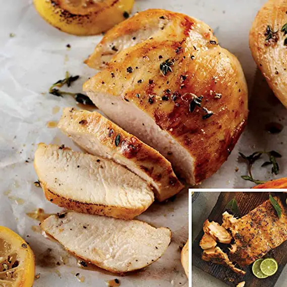 8 Chicken Breasts &  8 Marinated Salmon Fillets: Amazon.com: Grocery ...