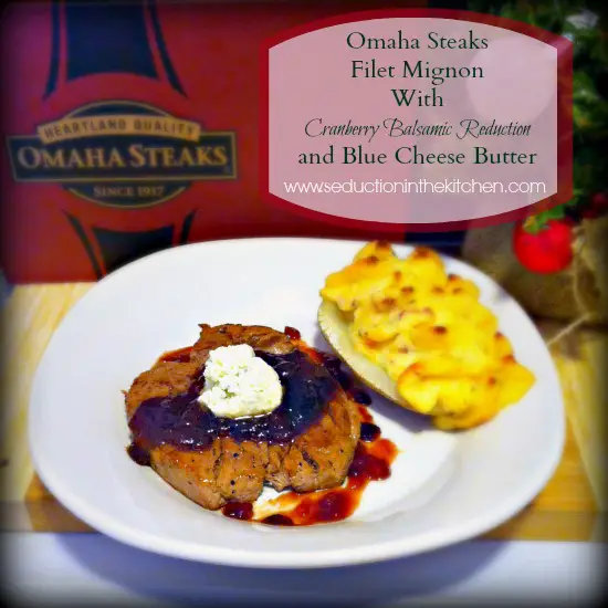 #ad #omahasteaksgifts Omaha Steaks Filet Mignon With Cranberry Balsamic ...