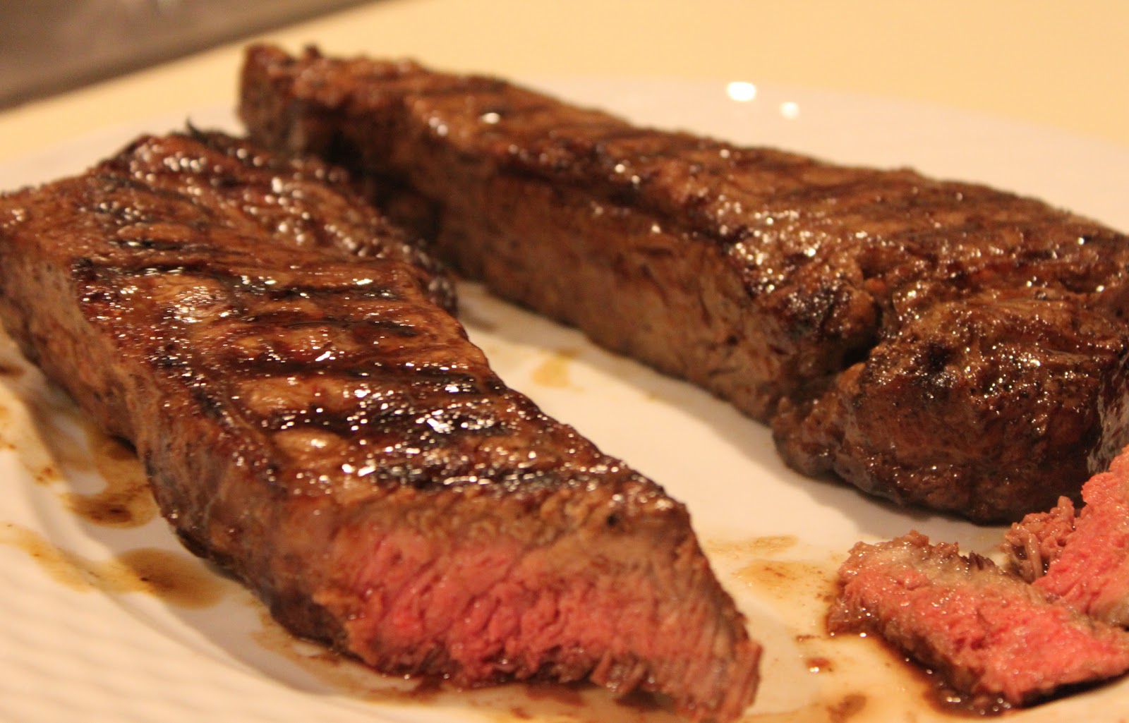Around The World Restaurant: Easy Grilled Indoors New York Strip Steak
