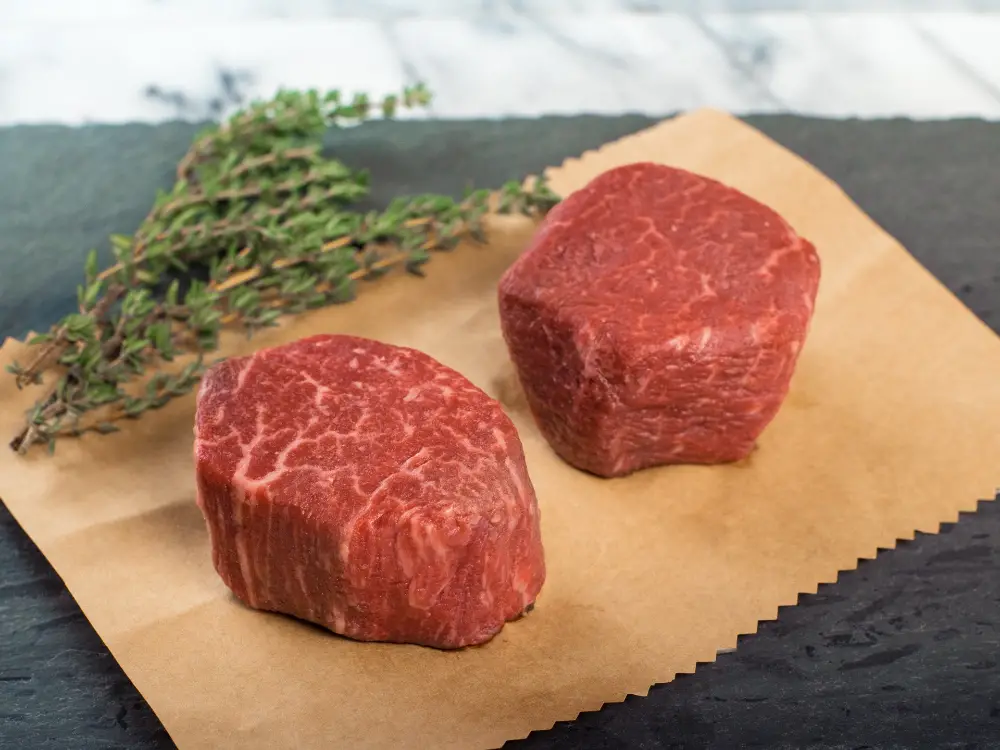 Australian Wagyu Kobe Beef Style Marble Score 8/9 Beef Filet Steaks, 2 ...
