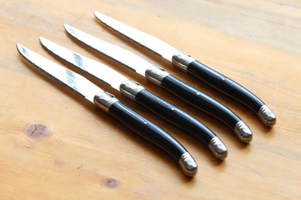 Barenthal Laguiole Black Handle Steak Knives (Set of 4)