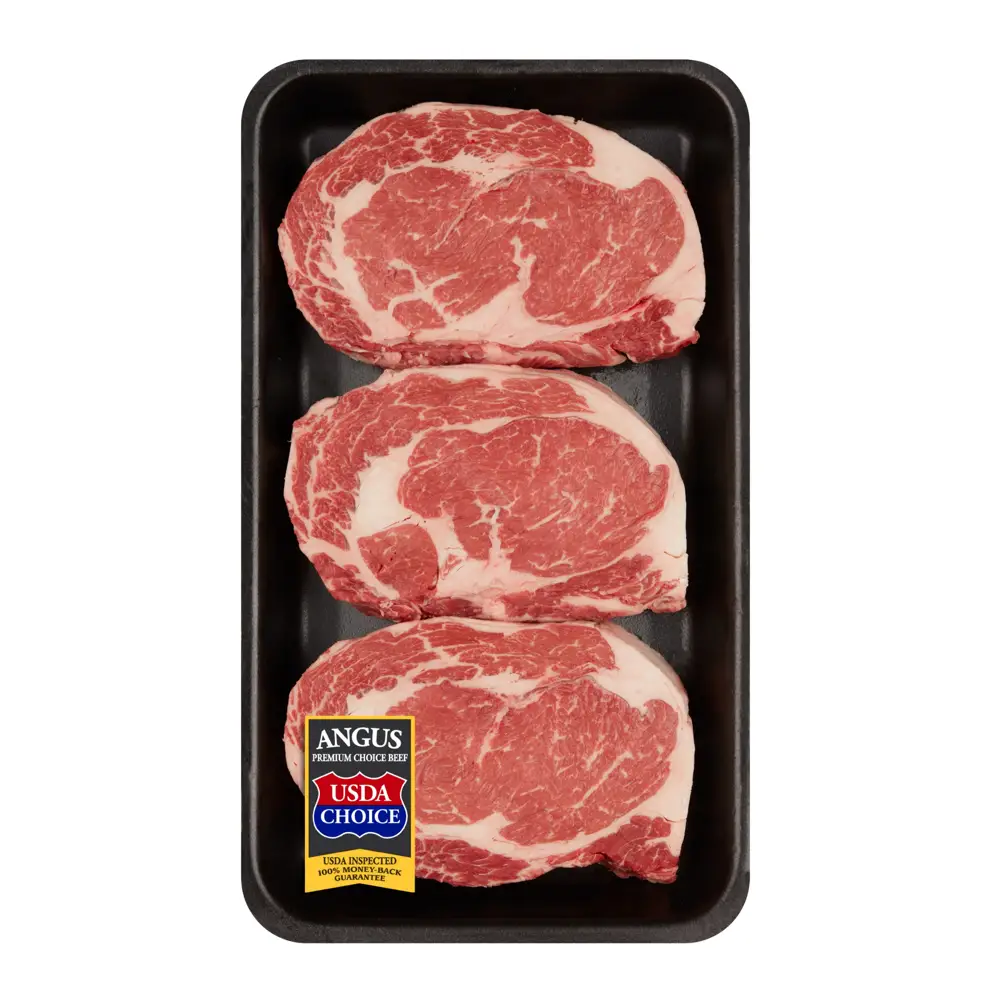 Beef Choice Angus Ribeye Steak Family Pack, 2.26