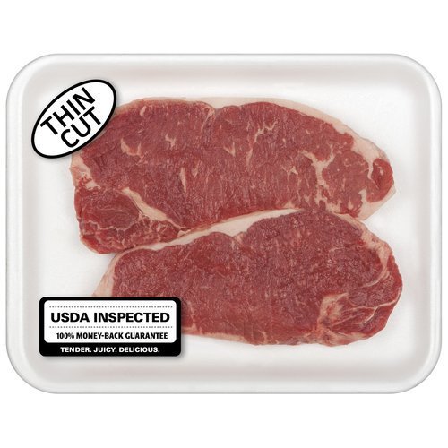 Beef New York Strip Steak Thin Cut 0.61
