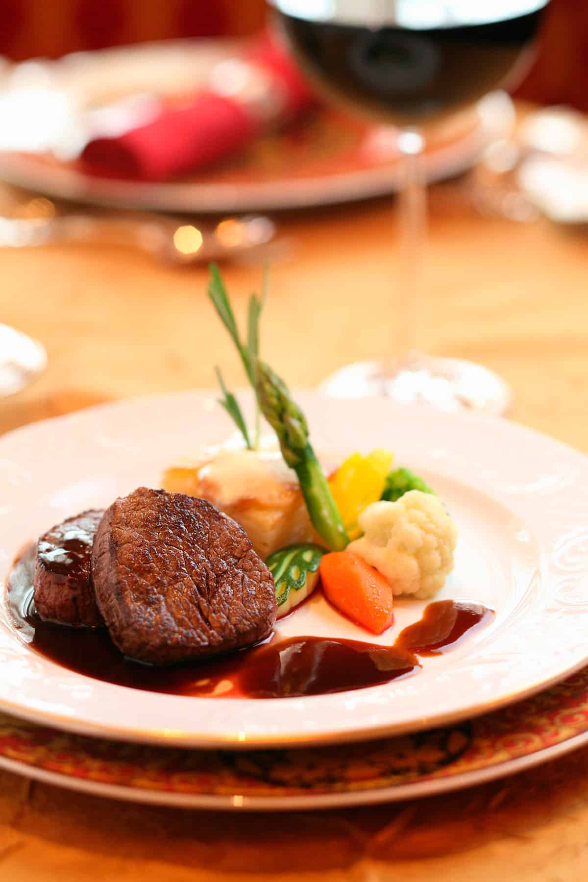 Beef Steak with Red Wine Sauce