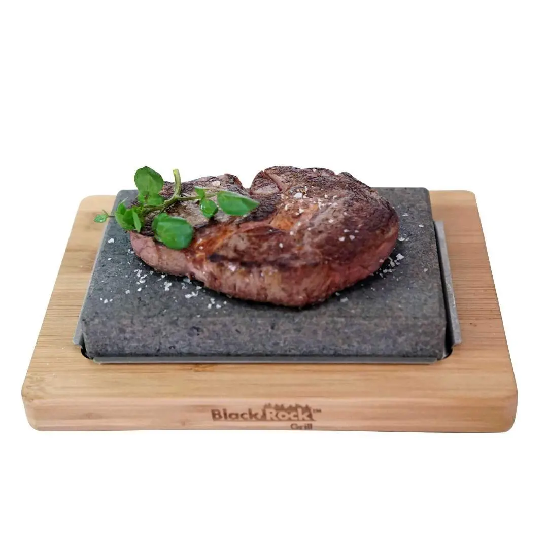 Black Rock Grill Hot Stone Cooking Steak Stones Cooking Set