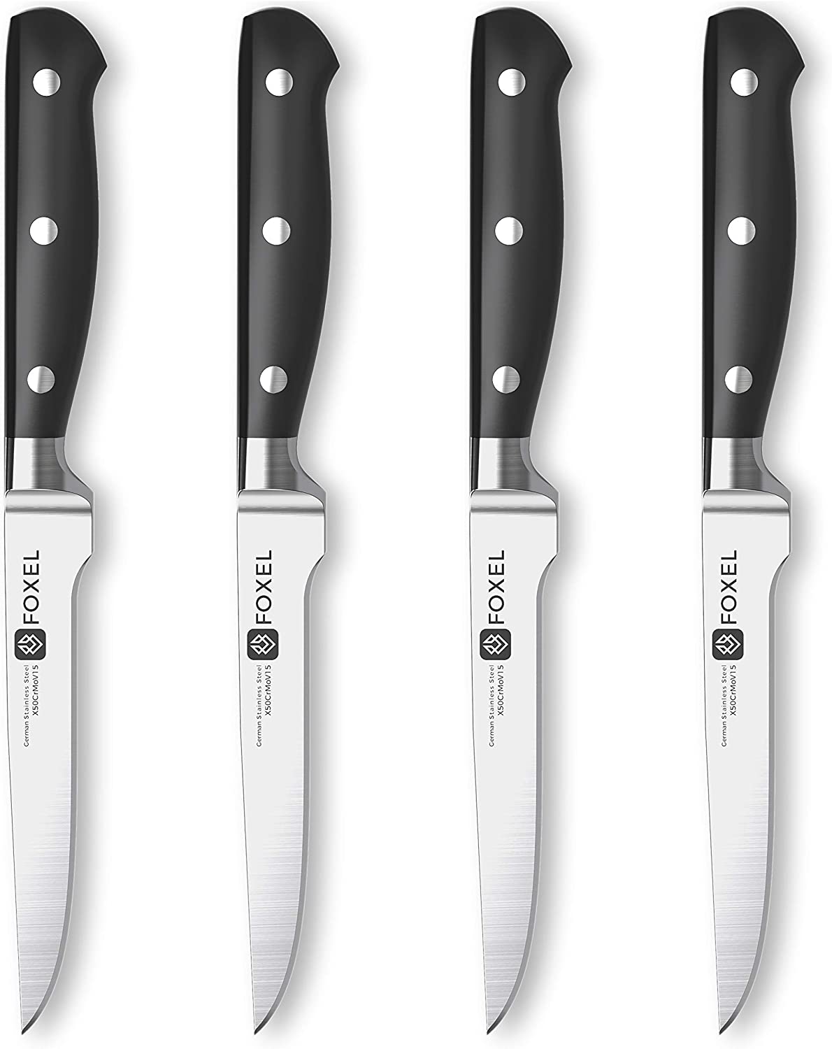 Black Steak Knives Knife Set of 6 or 12 Gift Box
