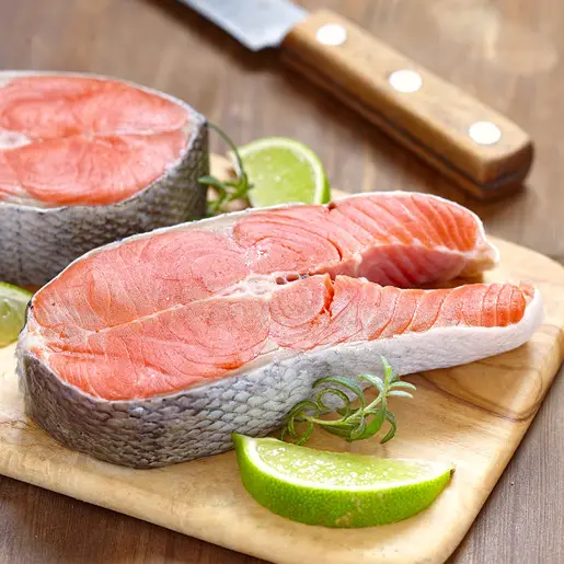 Buy Fresh Norwegian Salmon Steak 350g Approx weight Online