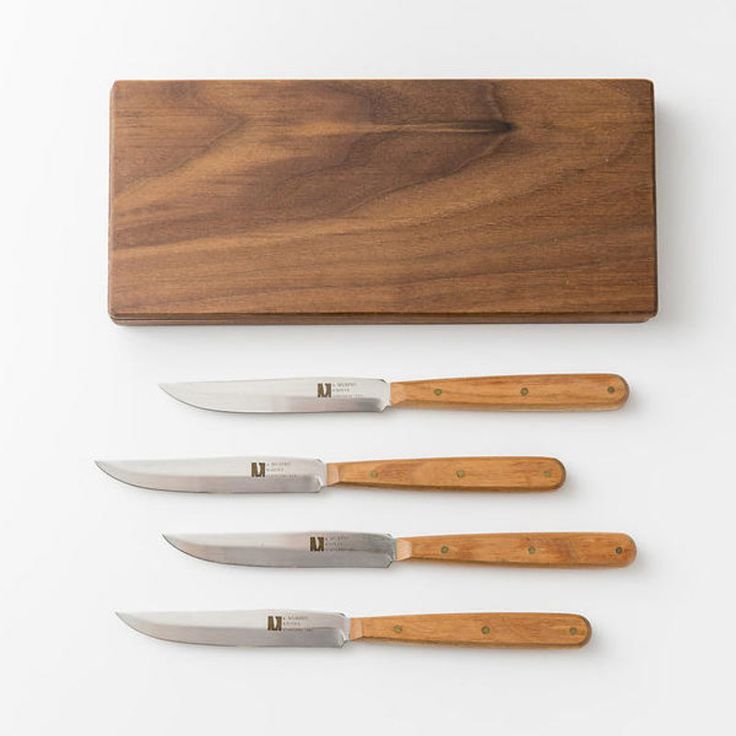 Cherry Wood Steak Knives (Set of 4)