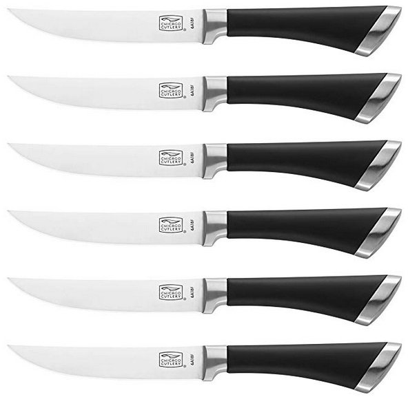Chicago Cutlery Fusion Steak Knife Set, 6 Pieces, Black ...