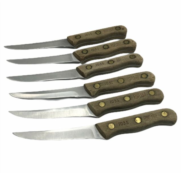 Chicago Cutlery Steak Knife Set 103S Set Of 6 Made In USA ...