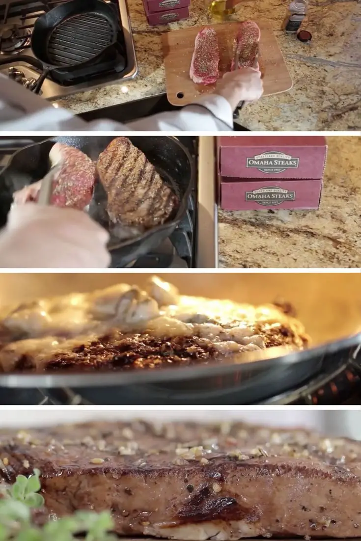 Cooking with Omaha Steaks: The Strip