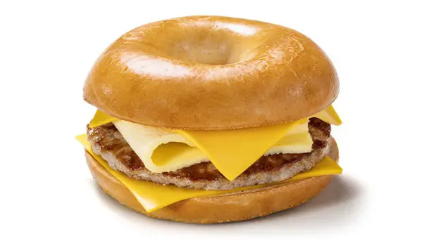 Does McDonalds breakfast menu contain bagels?