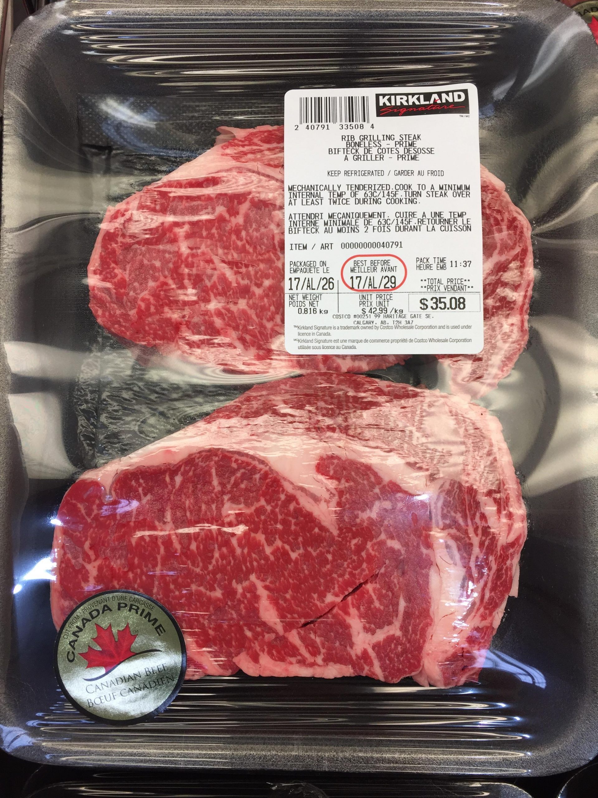 Does your Costco mechanically tenderize prime steaks too ...