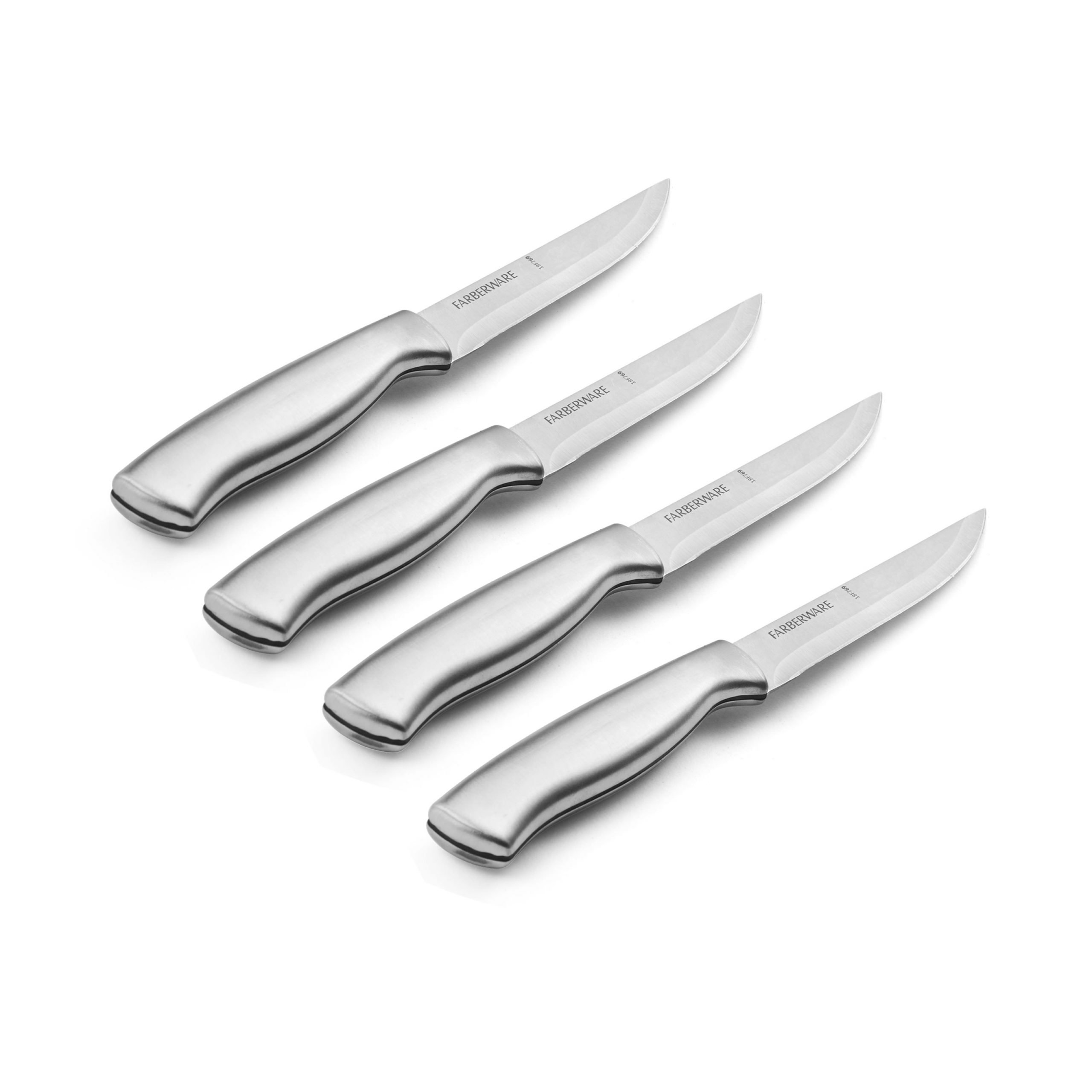 Farberware 4 Piece Stainless Steel Steak Knife Set ...