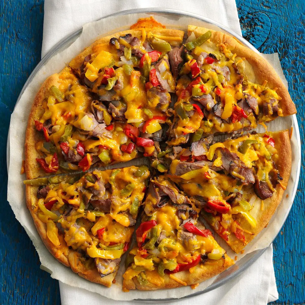 Fast Philly Cheesesteak Pizza Recipe