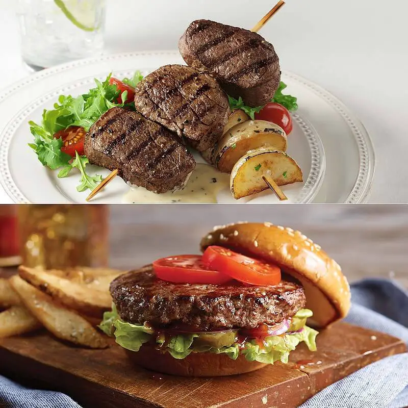 Filet Mignon Medallions and Classic Steakburgers Special Offer