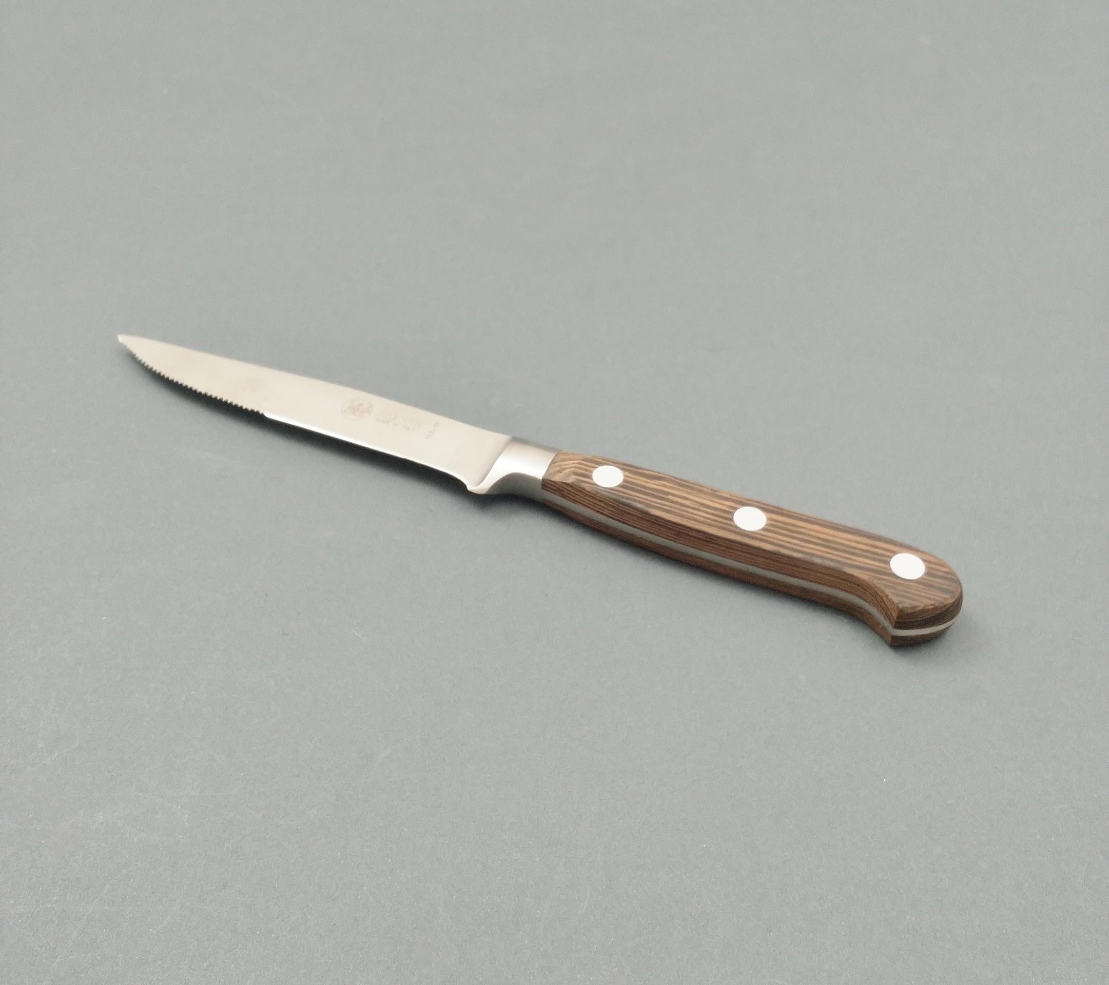 Forget Steak Knife, wengè wood handled, with sharp point ...
