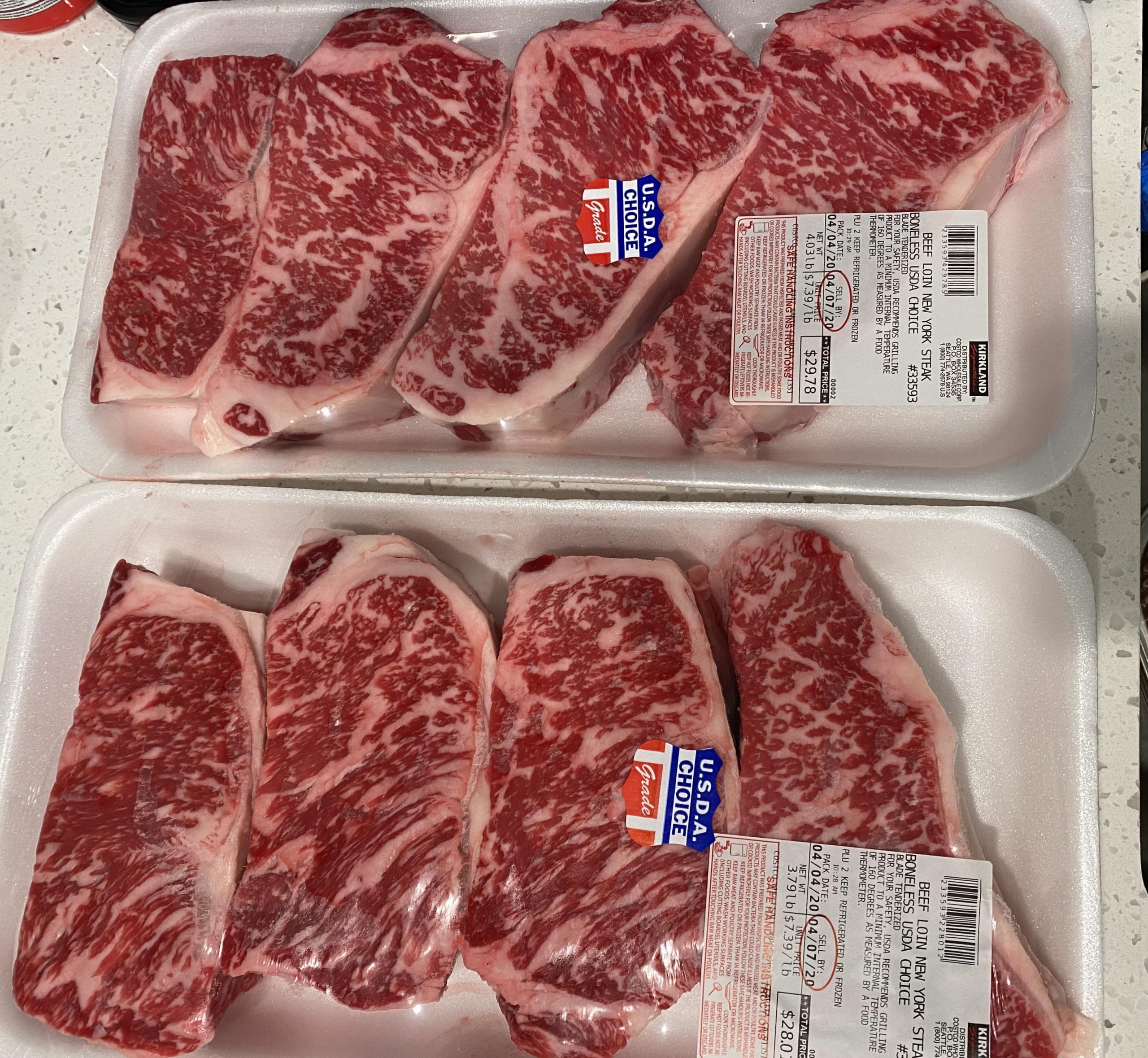 Found these choice? New Yorks at Costco yesterday : steak