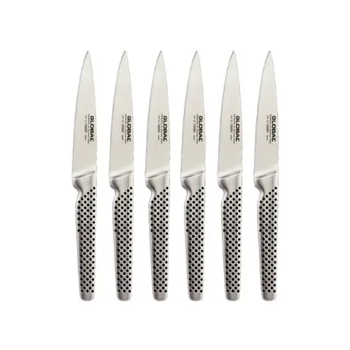 Global Classic Stainless Steel 6 Piece Steak Knife Set  Relidon