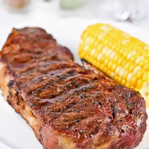 Grilled New York Strip Steaks with Homemade Spice Rub