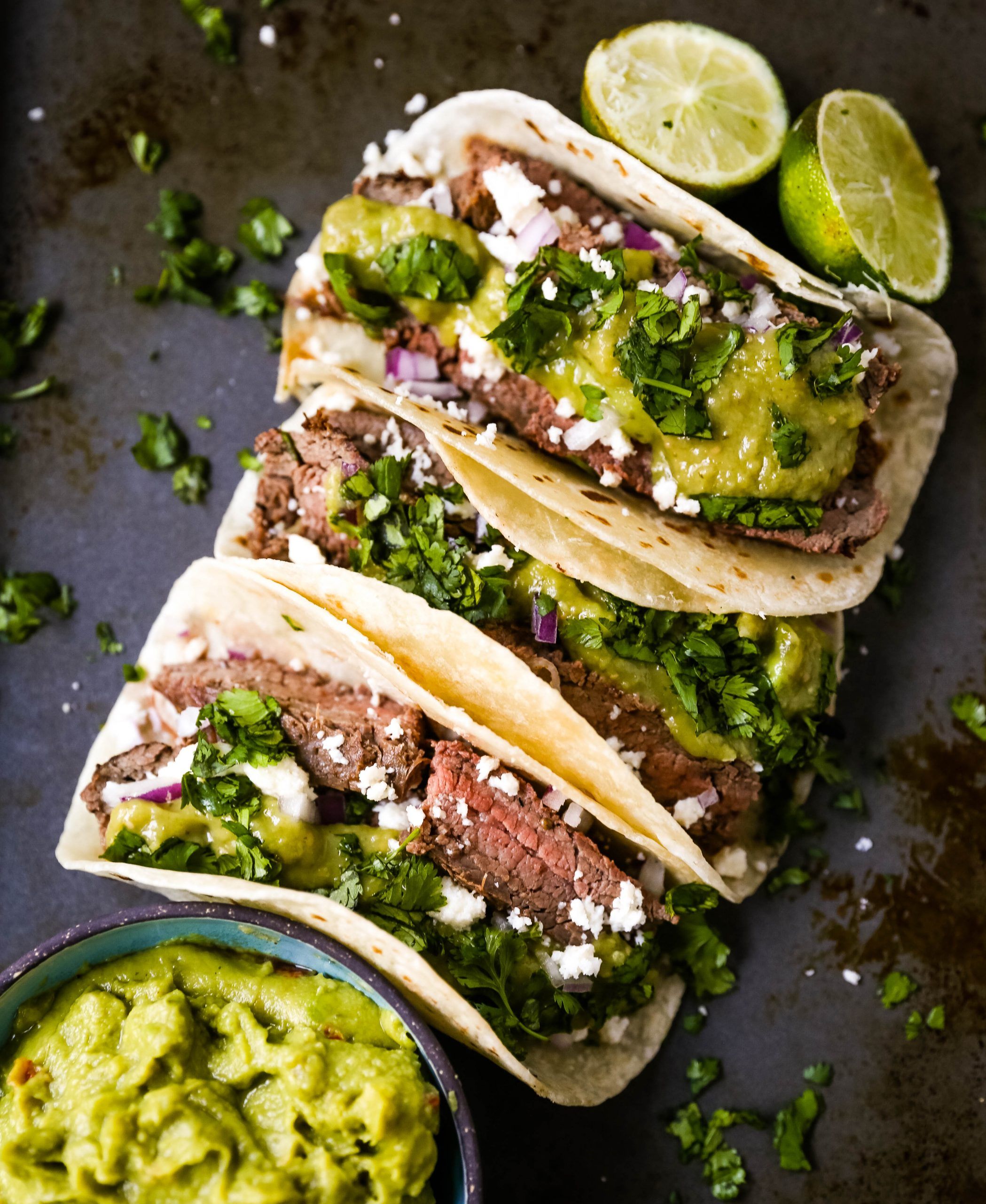 Grilled Steak Tacos. Juicy marinated grilled steak tacos with fresh ...