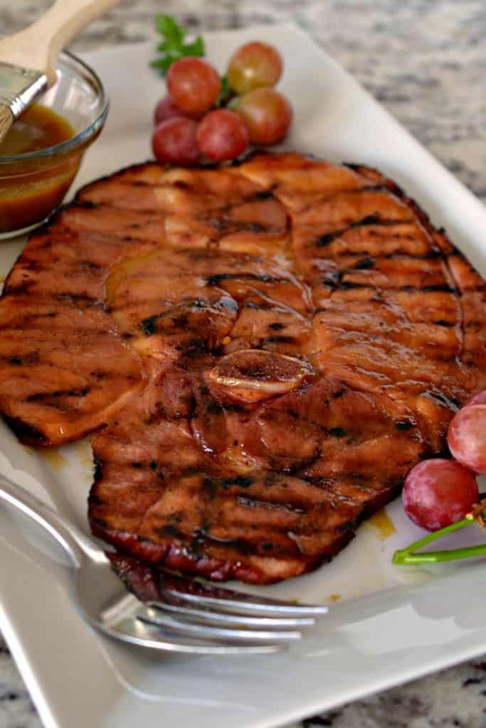 Ham Steak with Honey Mustard Glaze