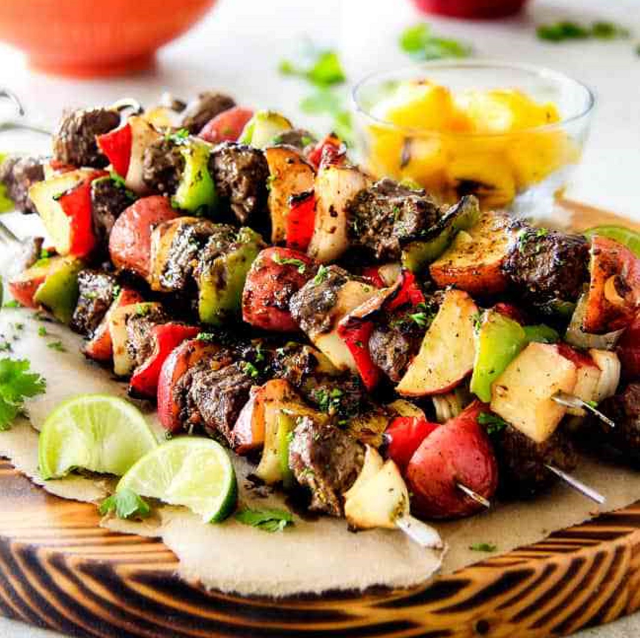 Jaw Droppingly Delicious Brazilian Steak Kabobs With Potatoes