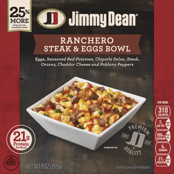 Jimmy Dean® Ranchero Steak &  Egg Breakfast Bowl, 9 oz ...