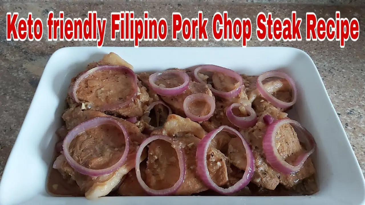 KETO FRIENDLY FILIPINO PORK STEAK RECIPE /Pork Chop Steak ...