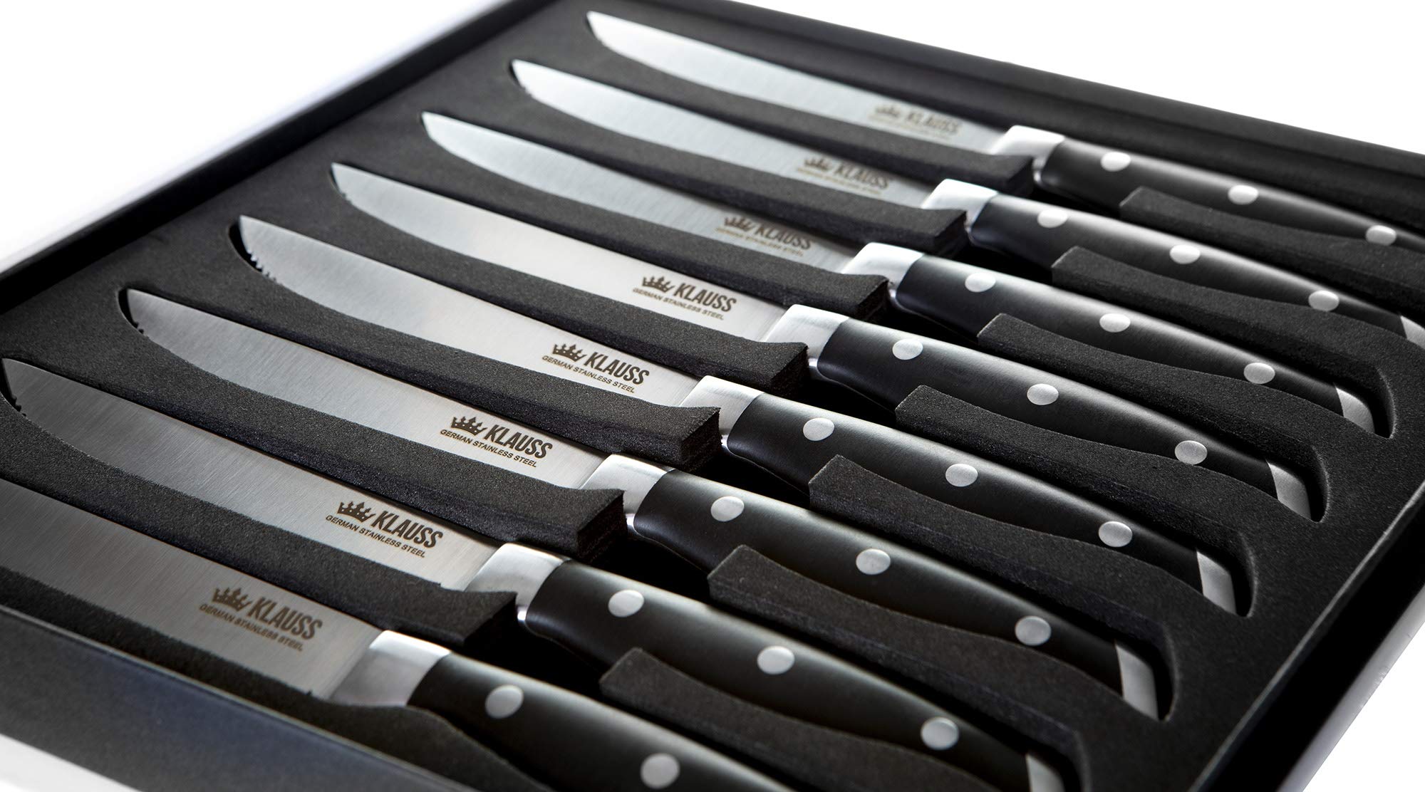 Klauss Collection Steak Knives Set of 8, Premium German ...