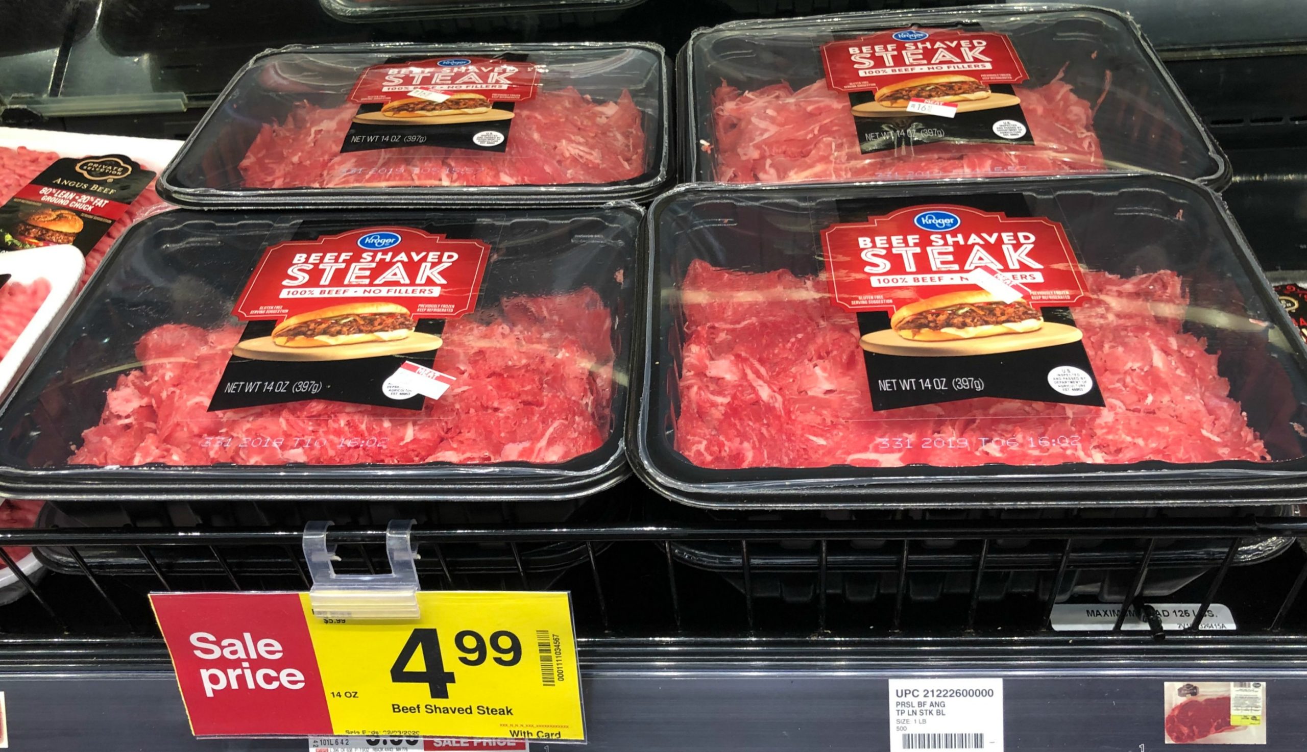 Kroger brand Beef Shaved Steak JUST $3.99!