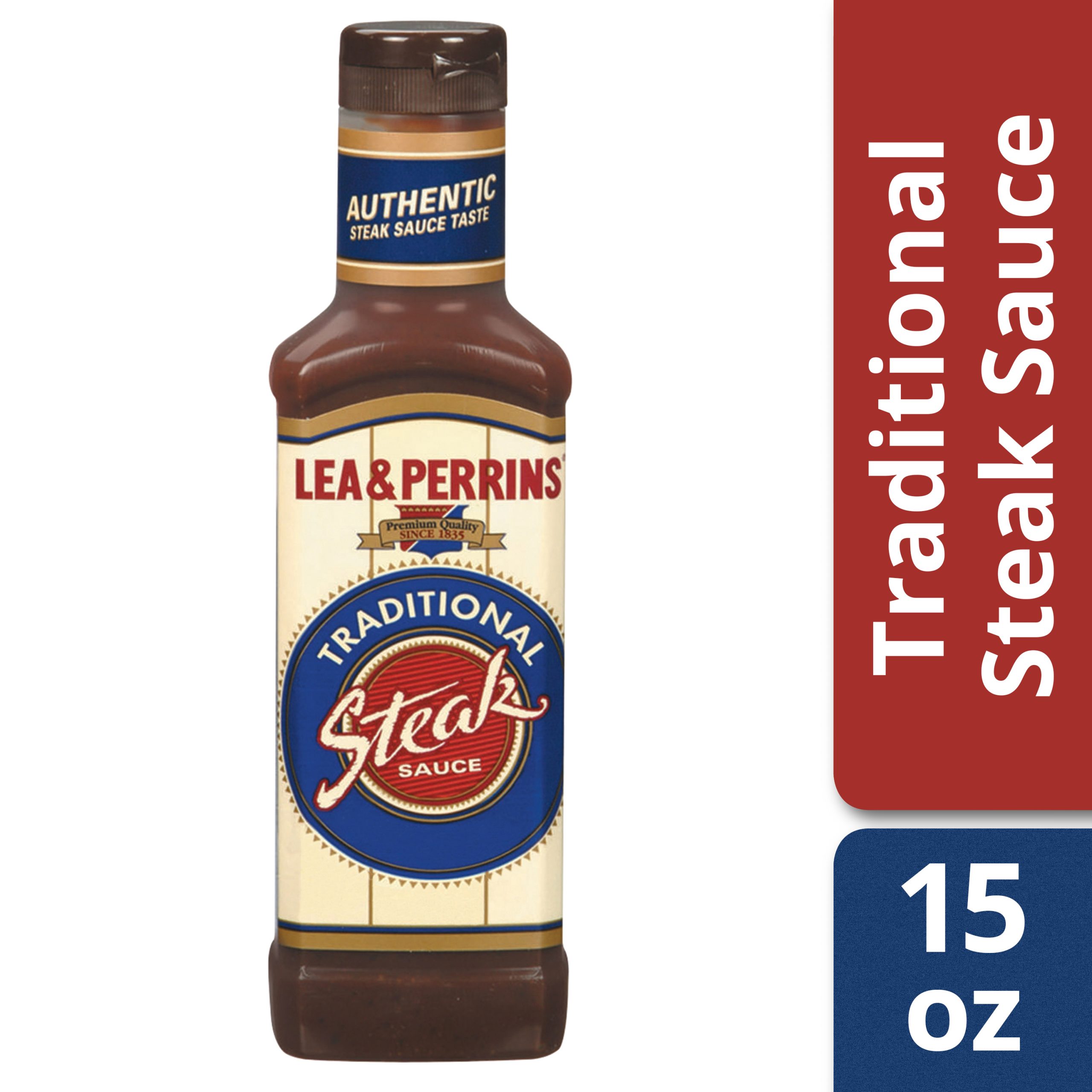 Lea &  Perrins Traditional Steak Sauce, 15 oz Bottle