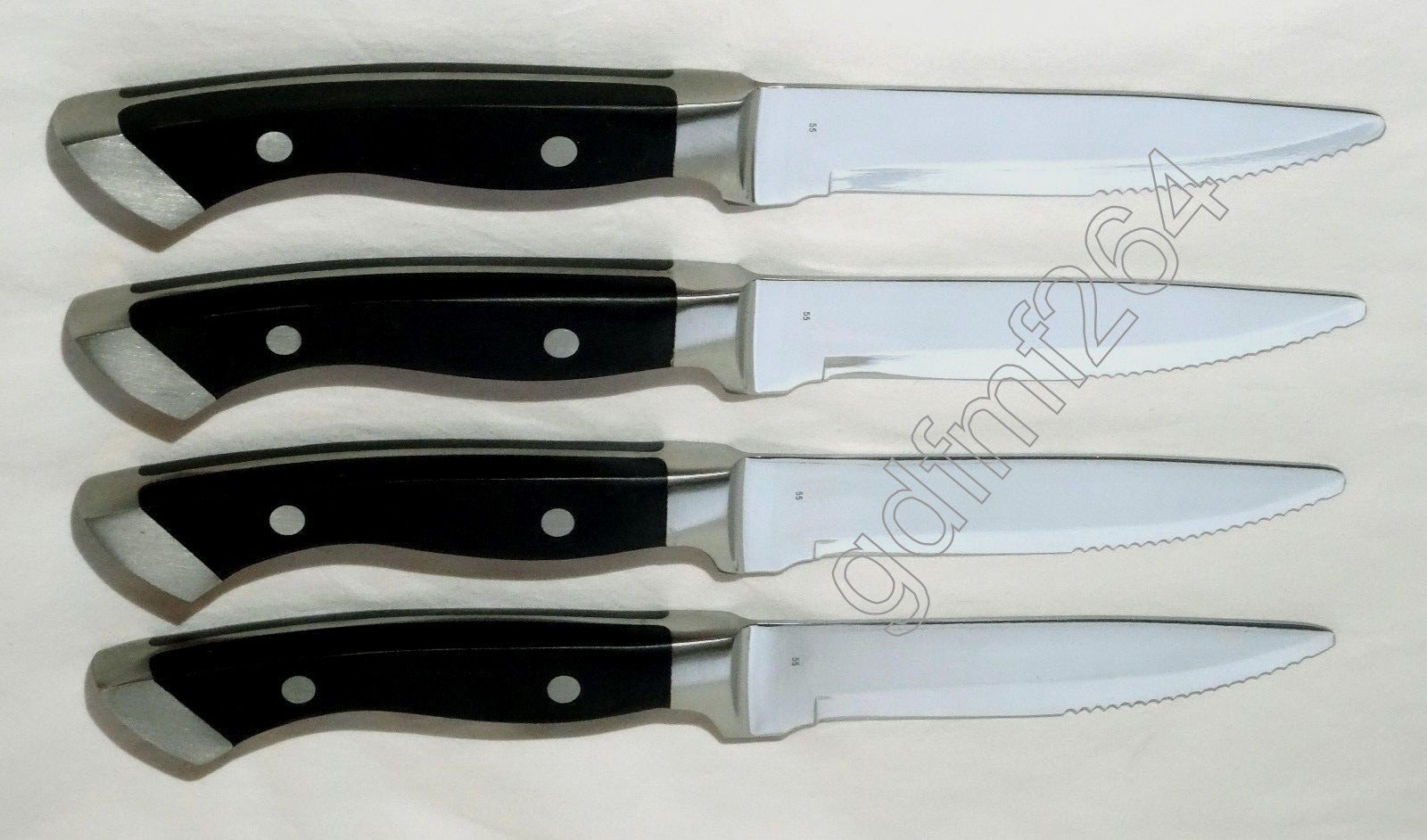 Longhorn Steakhouse Steak Knives 4 Knife Set BBQ Kitchen Dining Chop ...