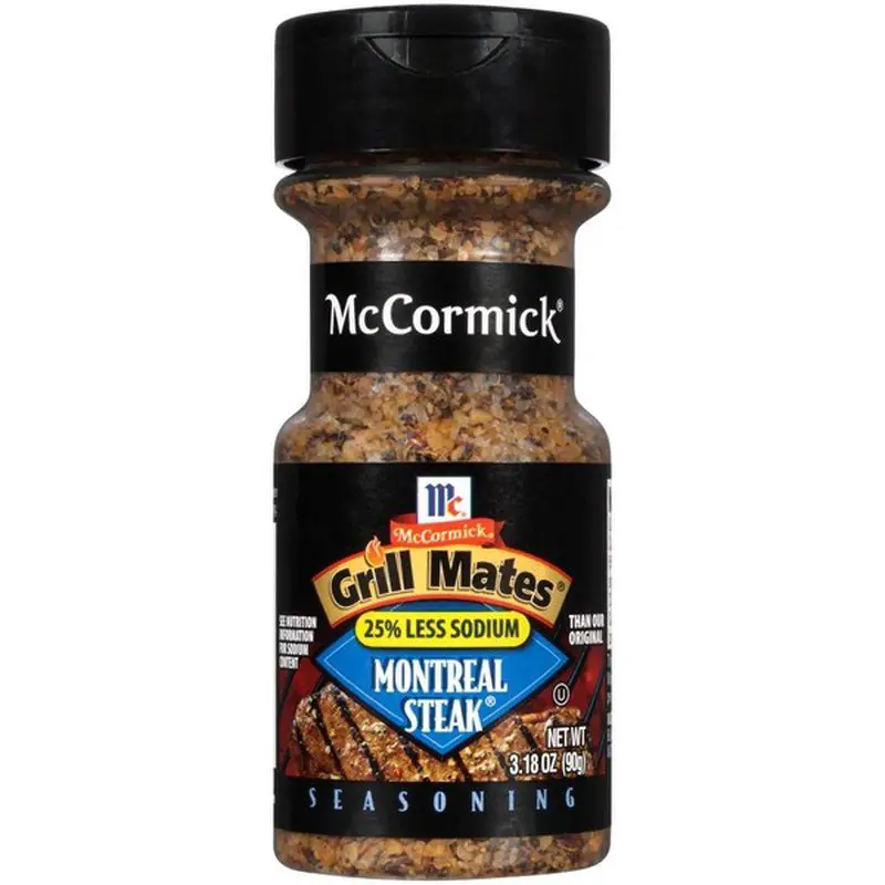McCormick® 25% Less Sodium Montreal Steak Seasoning (3.18 ...