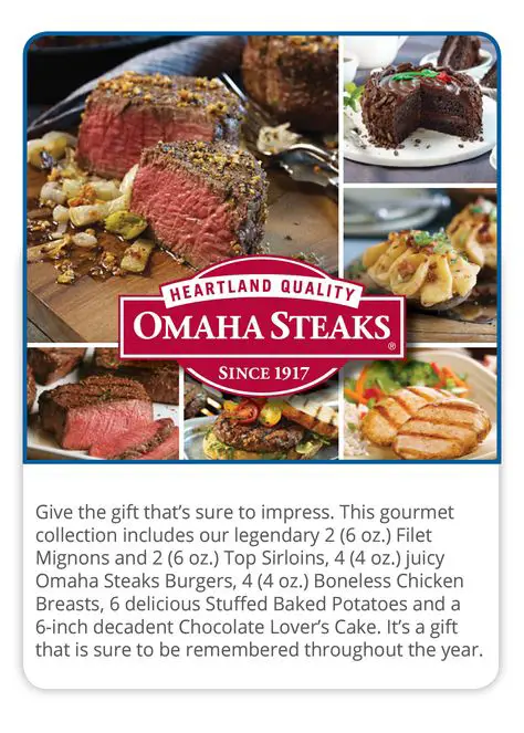 Now through 8/15, get a FREE Omaha Steak package with the ...