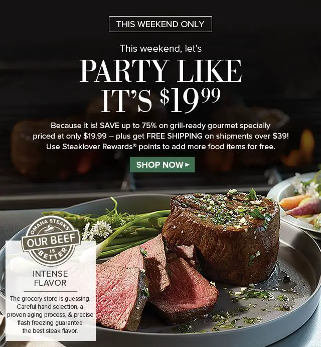 Omaha Steak Deals With Free Shipping