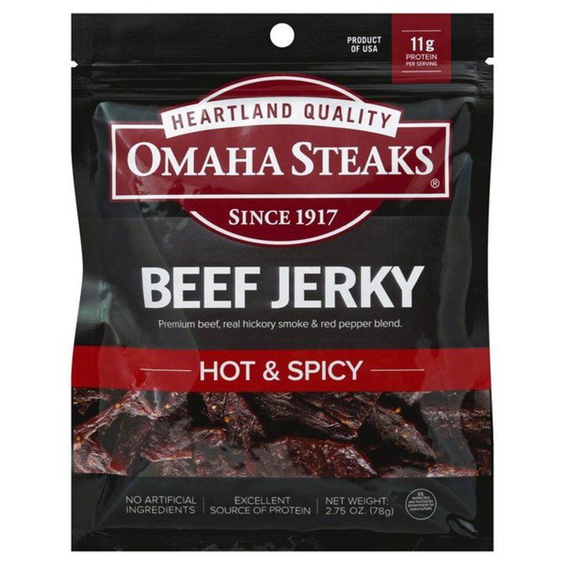 Omaha Steaks Beef Jerky, Hot &  Spicy (2.75 oz)