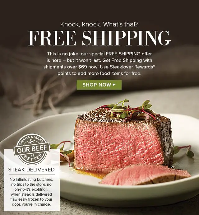 Omaha Steaks: The Happiness Collection shipped FREE