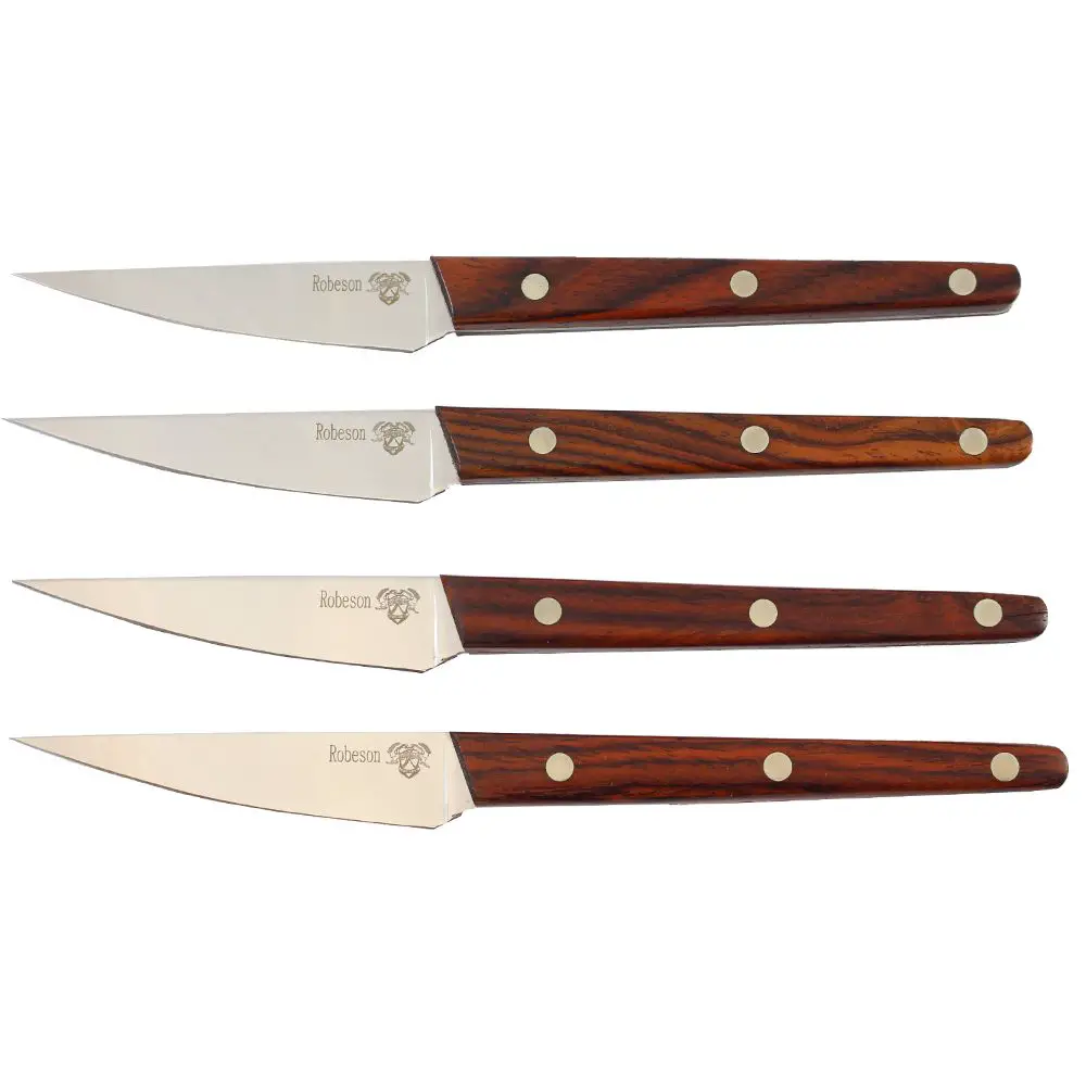 Ontario Robeson 4 Piece Viking Steak Knife Set