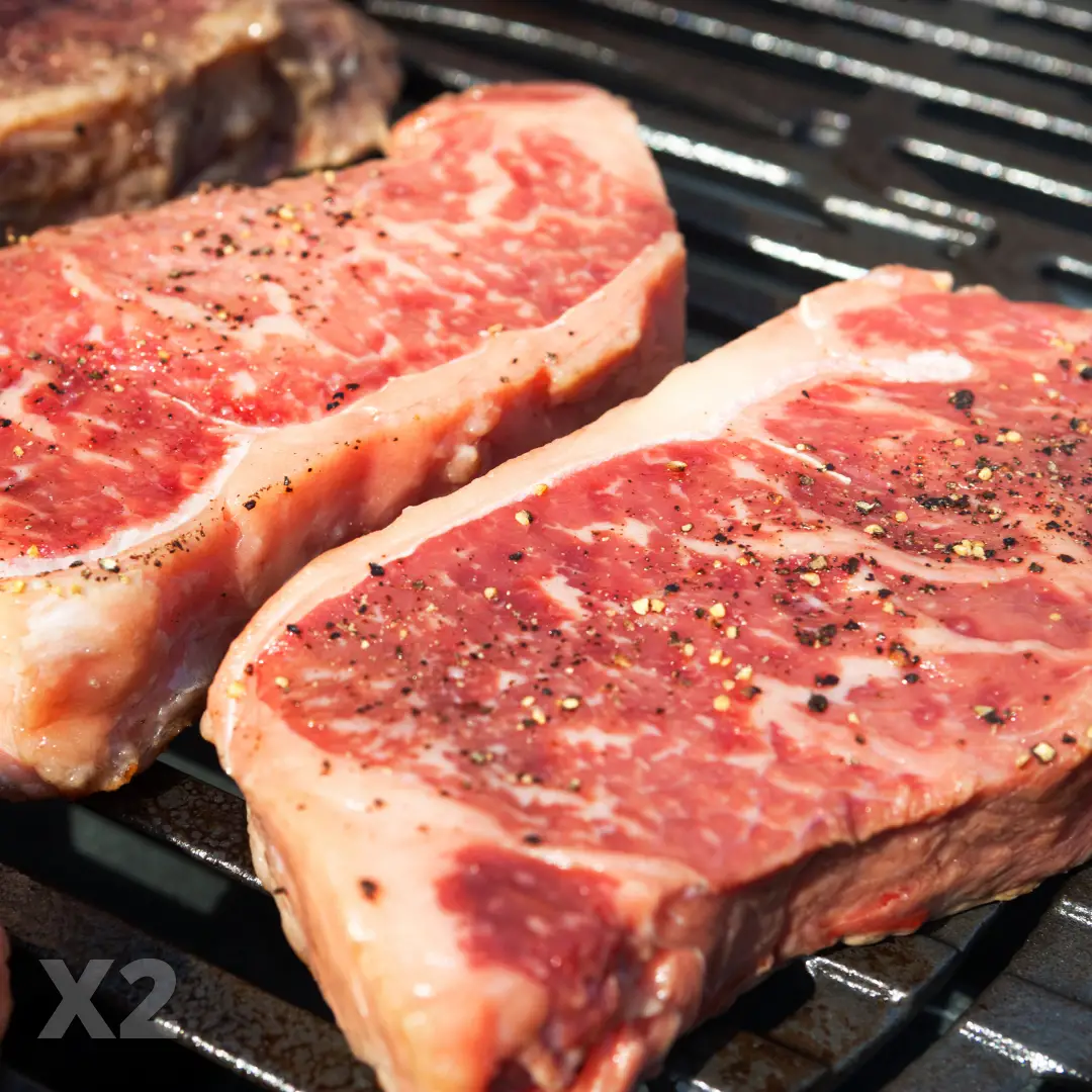 Our 16oz USDA Choice Angus Kansas City Strip Steaks for Home Delivery ...