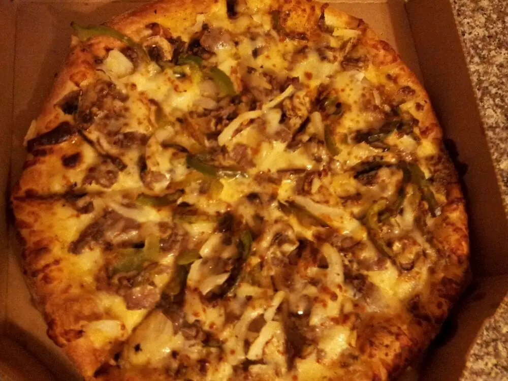 Philly cheese steak pizza also online special @ $5.99 each ...