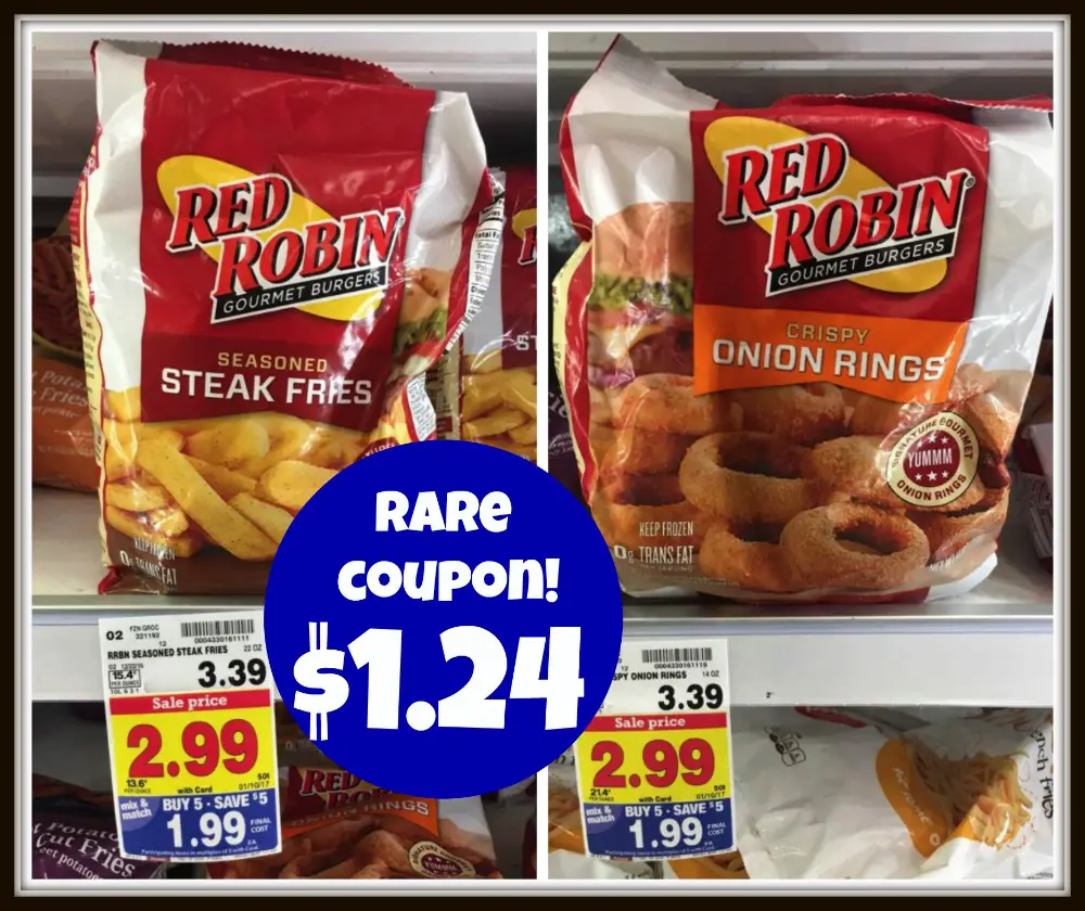 *RARE* Red Robin Fries or Onion Rings Coupon = ONLY $1.24 at Kroger ...