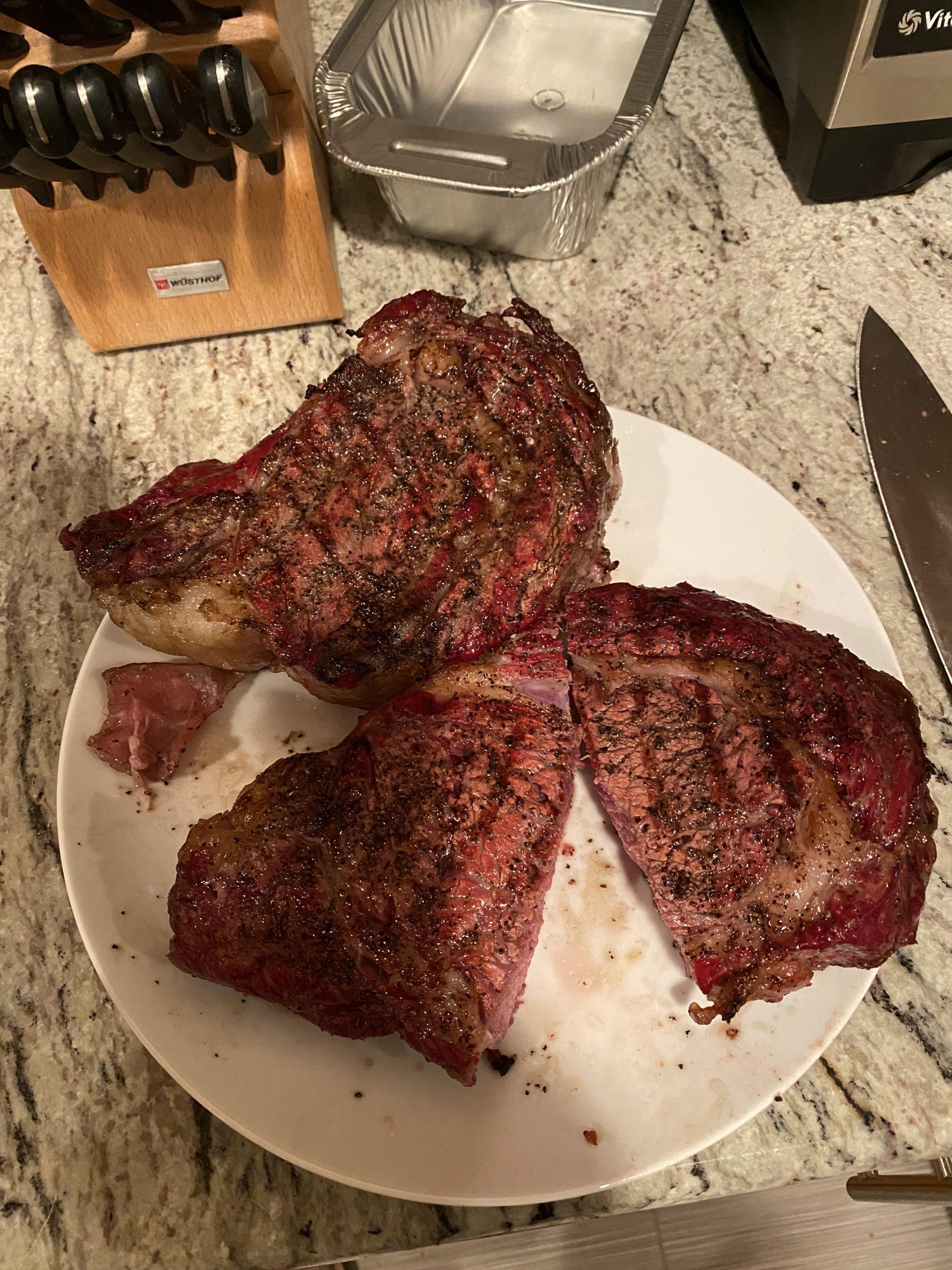 Reverse seared Ribeyes on the Camp Chef Woodwind ...