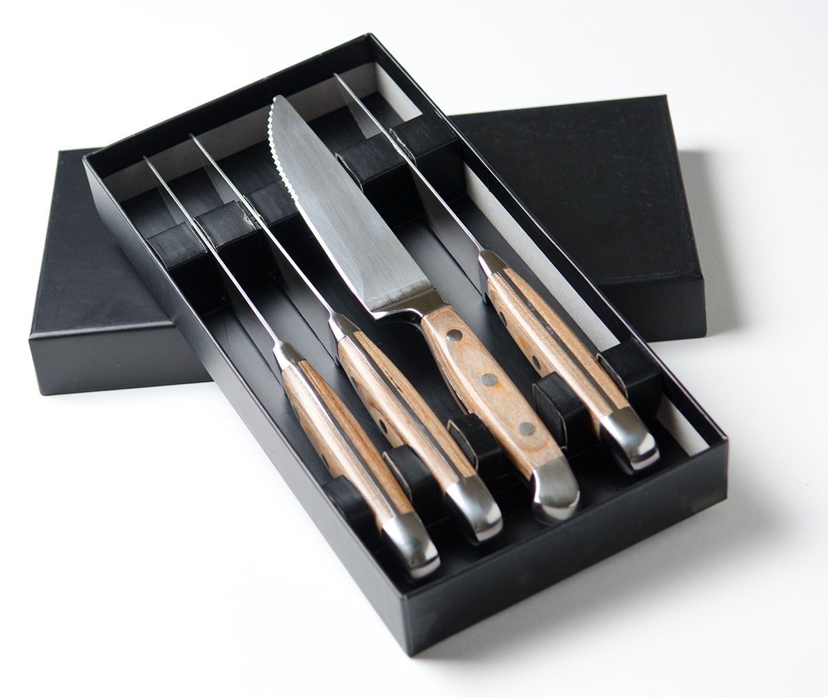 Review The Worlds Best Steak Knives (Gift Box Set of 4)