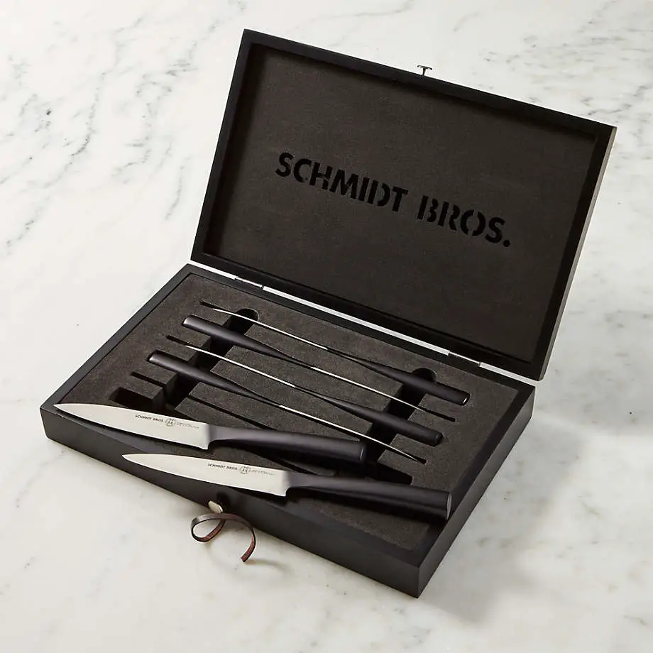 Schmidt Brothers Carbon 6 Steak Knives Set of Six ...
