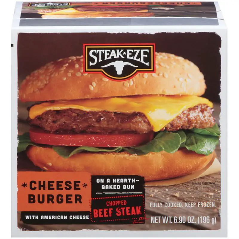 Steak Eze with American Cheese Cheese Burger (6.9 oz ...
