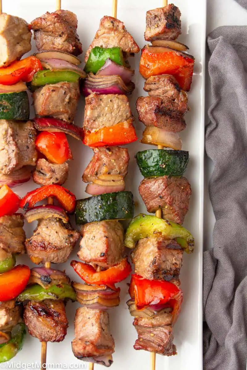 The BEST Grilled Steak Kabobs with homemade Marinade ...