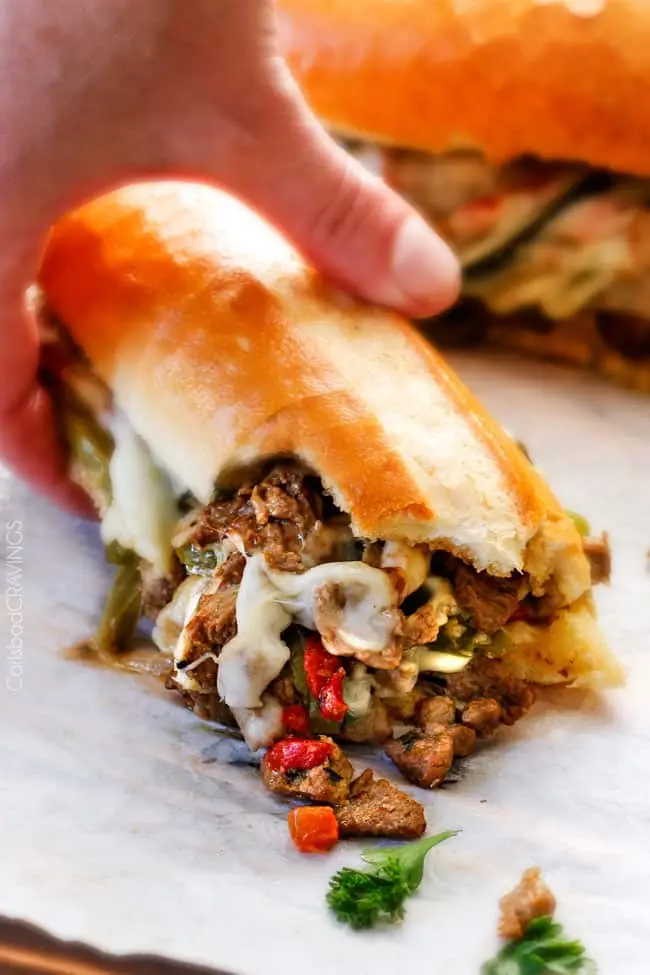 these crazy tender, flavorful Philly Cheesesteak ...
