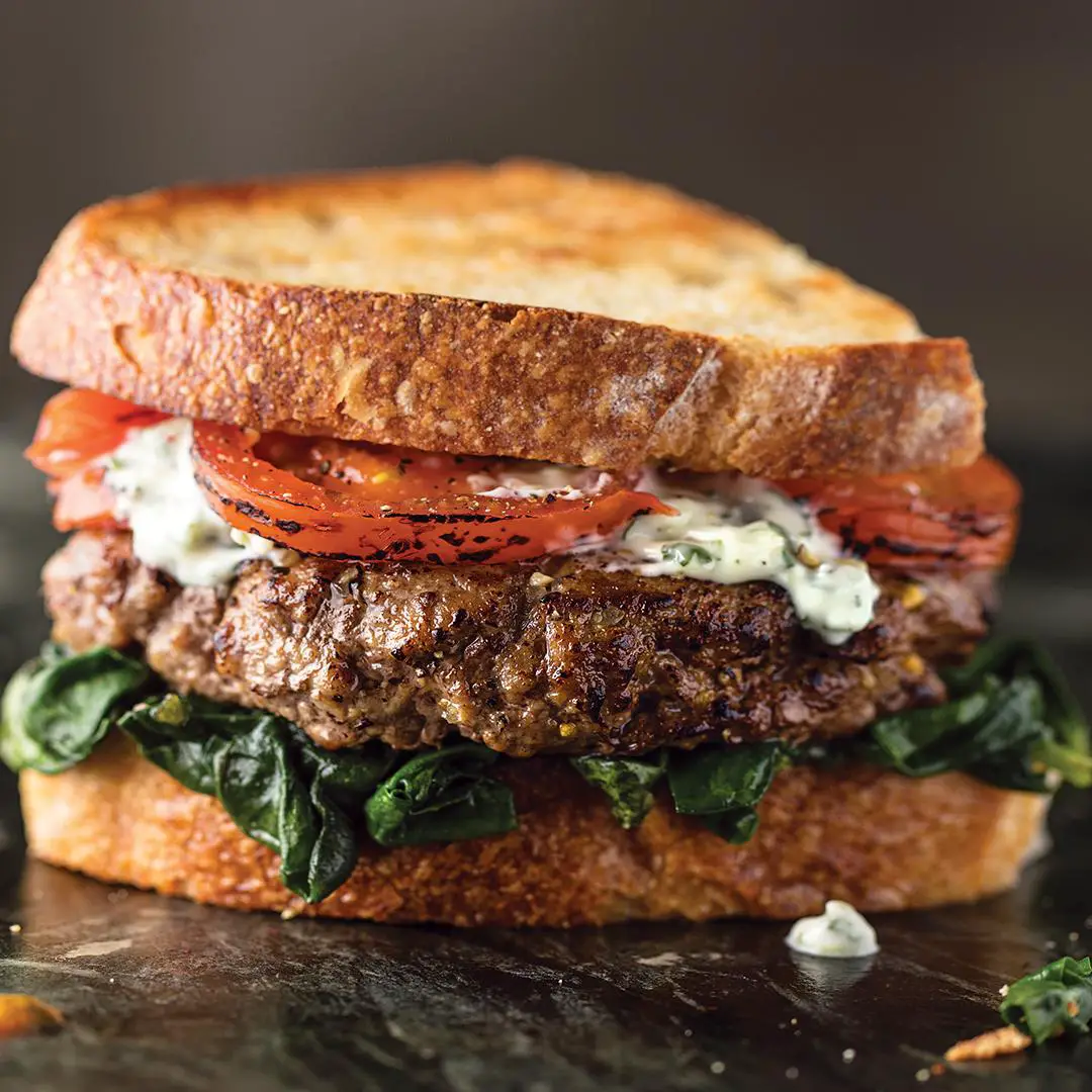 Upgrade your burgers with big 1/3 lb Delmonico burgers, ground from ...